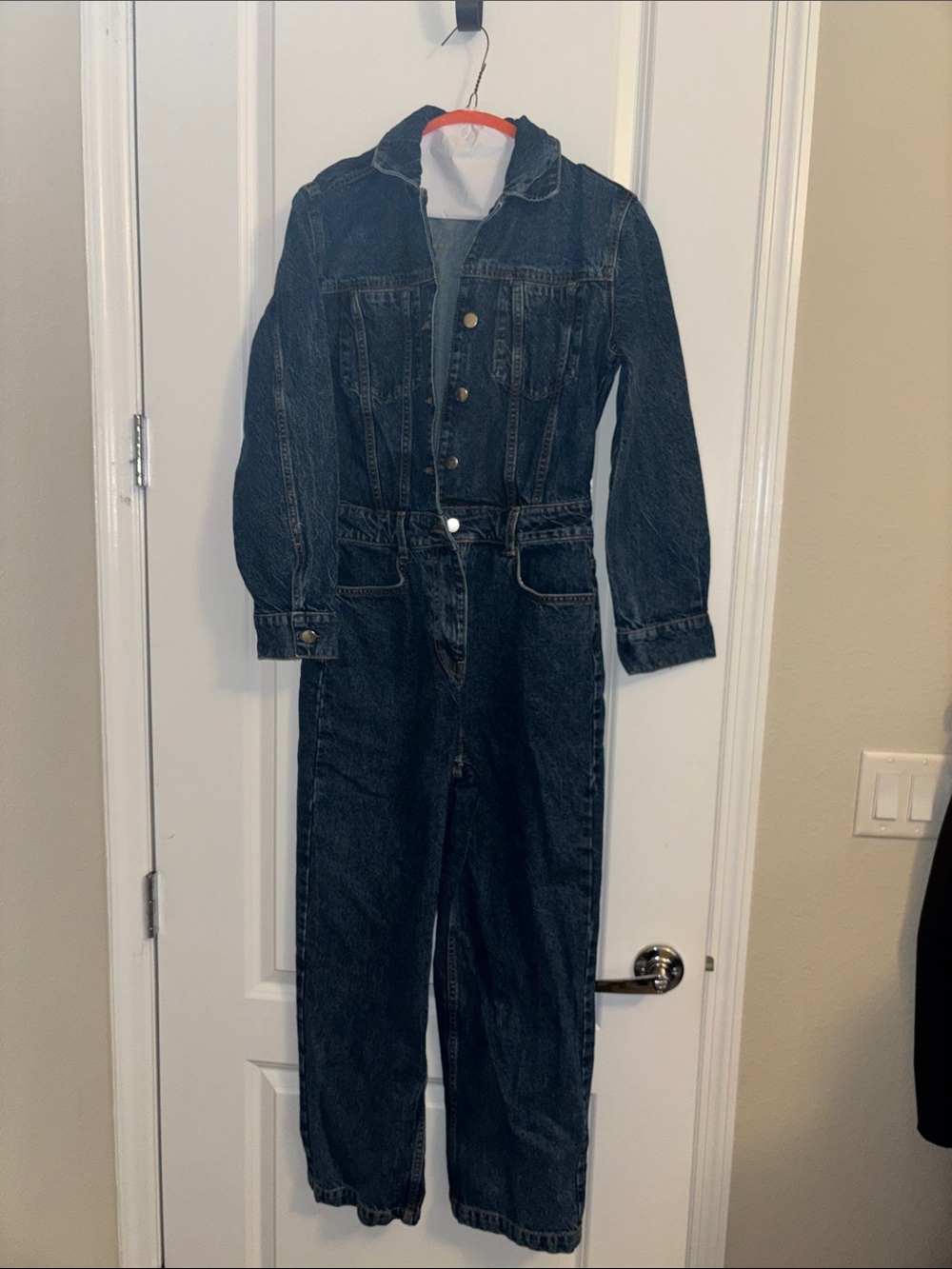 Zara Dark Blue Denim Jumpsuit